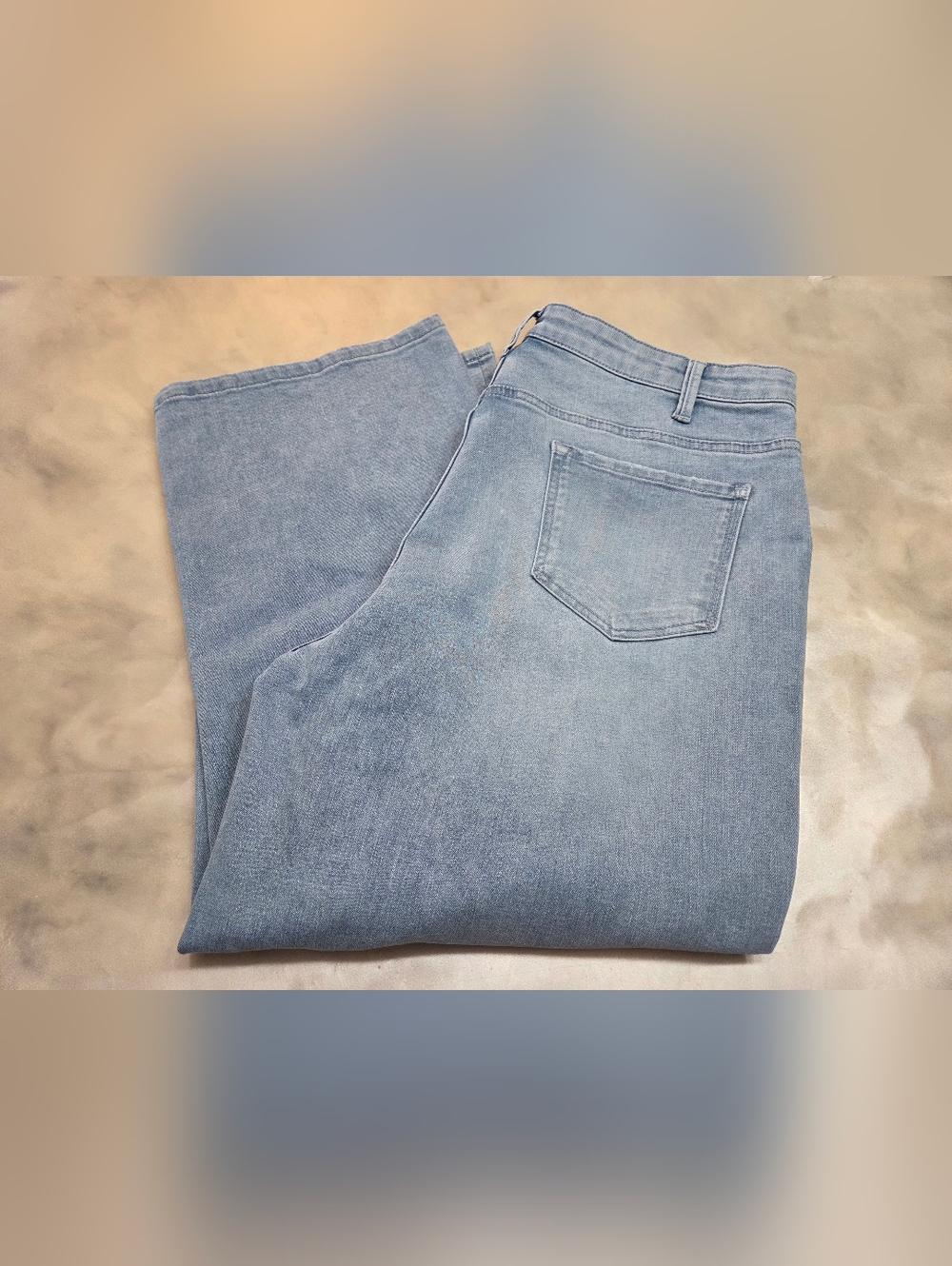 Boston Proper Light Blue Wide-Leg Jeans Size 18